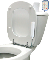 M2200-TP Toilet with Pad Sensor and Alarm Attached