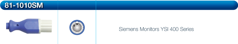 Deroyal 81-1010SM Temperature Probe Interface Cables, Siemens Monitors YSI 400 Series