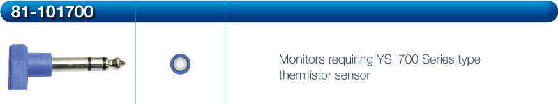 Deroyal 81-101700 Temperature Probe Interface Cables, Monitors requiring YSI 700 Series type thermistor sensor