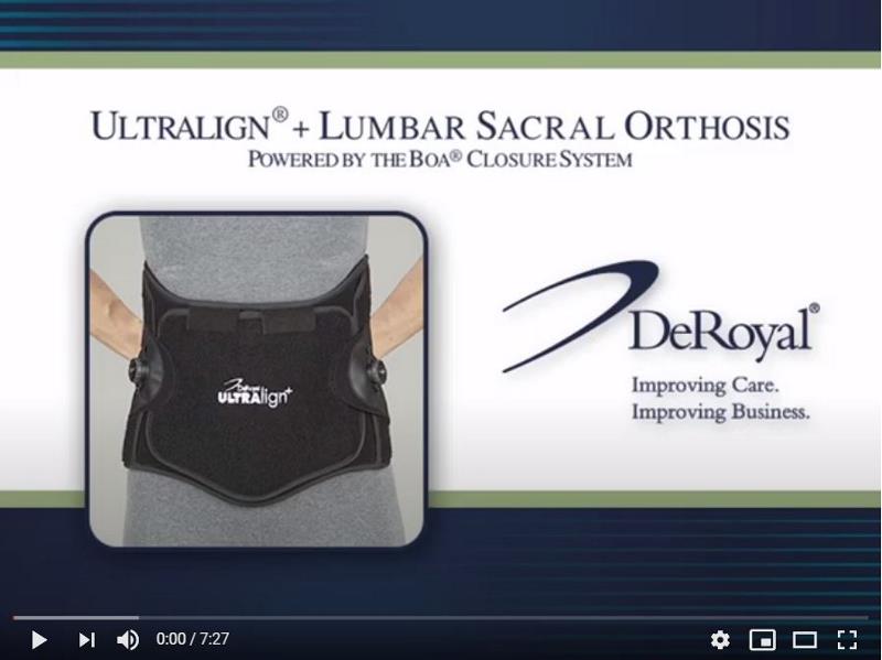 UltralignPlus LSO with BOA Ultralign TLSO